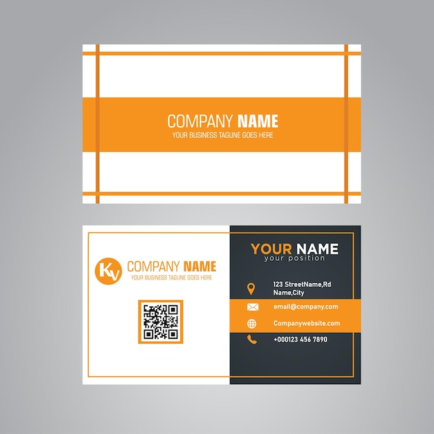 Modern business card design template