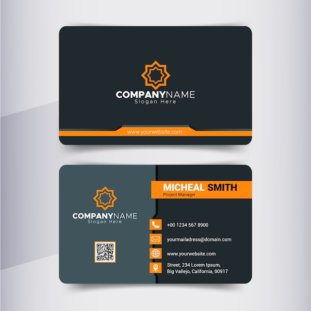 Modern business card design template