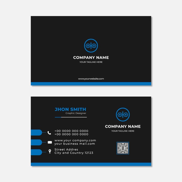 Modern business card design template