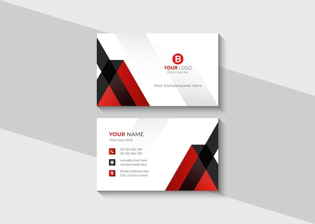 Modern business card design template