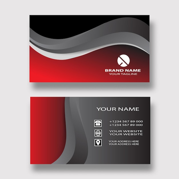 Modern business card design template