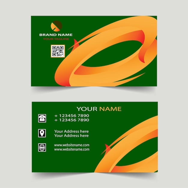 Modern business card design template