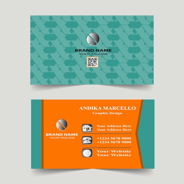 Modern business card design template