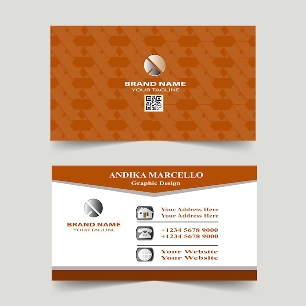 Modern business card design template