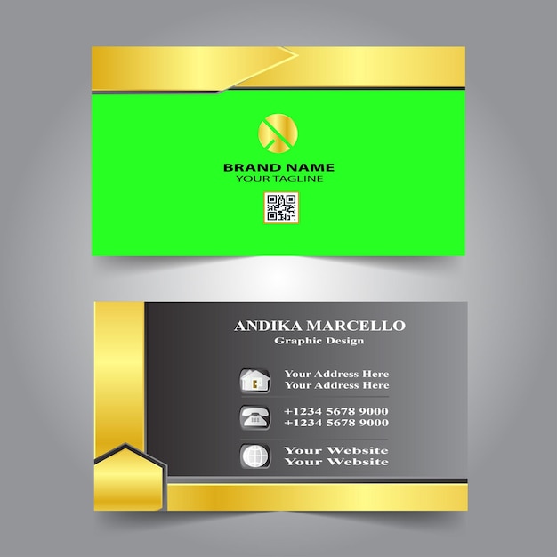 Vector modern business card design template