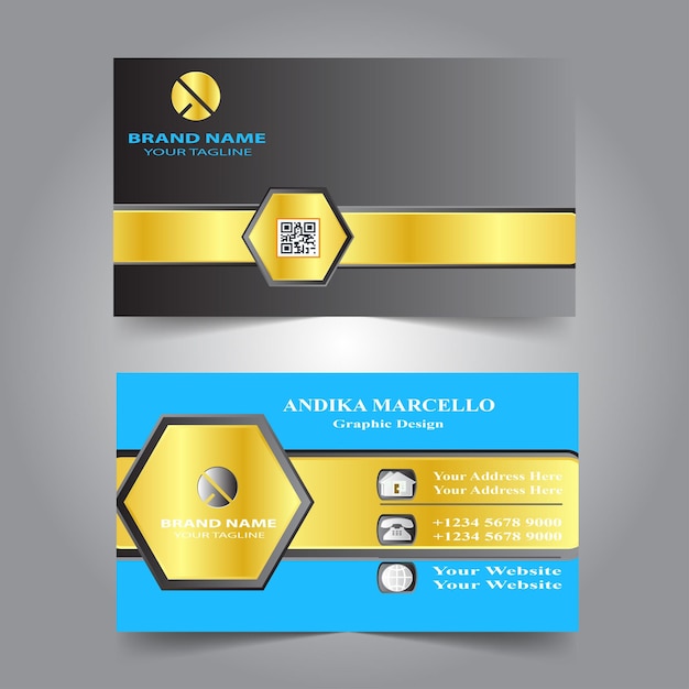 Modern business card design template