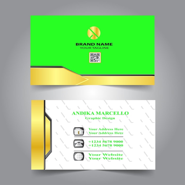 Modern business card design template