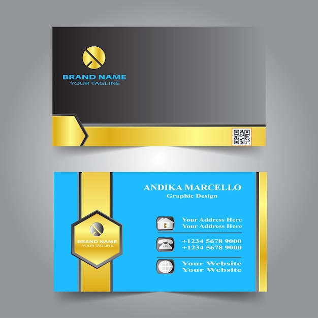 Modern business card design template