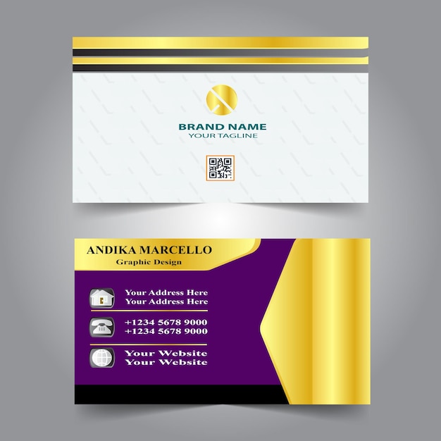 Modern business card design template