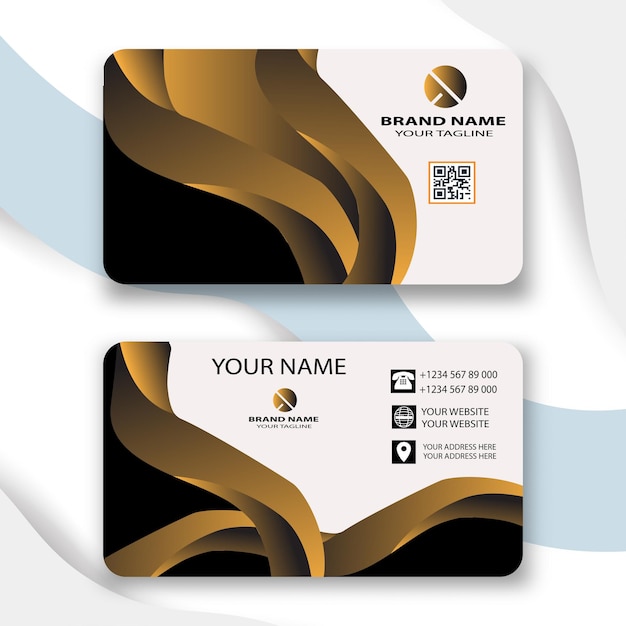 Modern business card design template