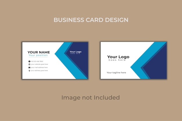 Vector modern business card design template