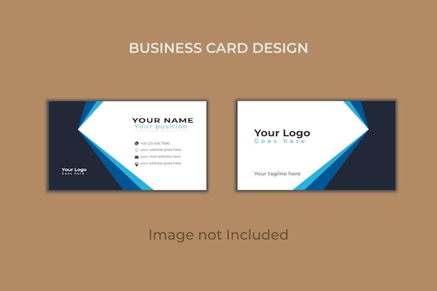 Vector modern business card design template