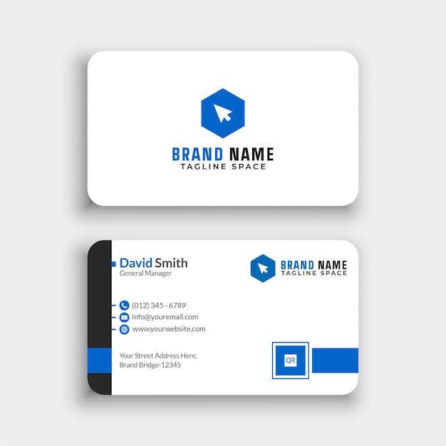 Modern business card design template