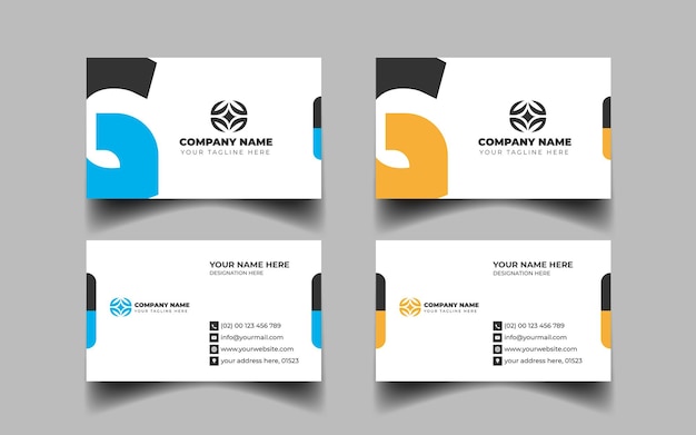 Modern business card design template