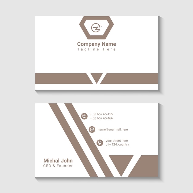 Modern business card design template