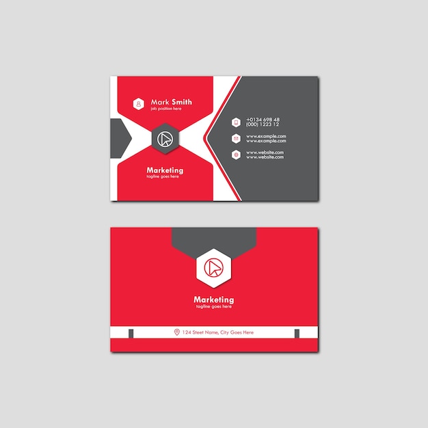 Modern business card design template