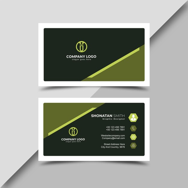 Modern business card design template