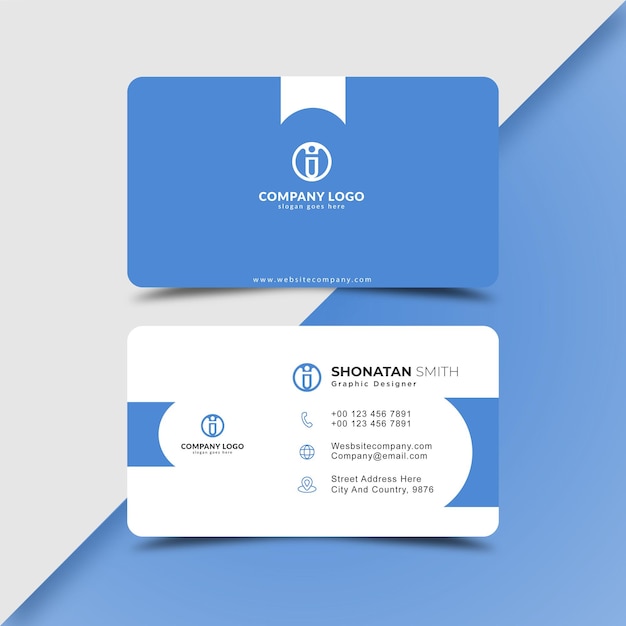 Modern business card design template