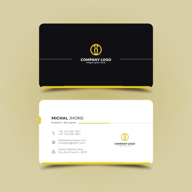 modern business card design template