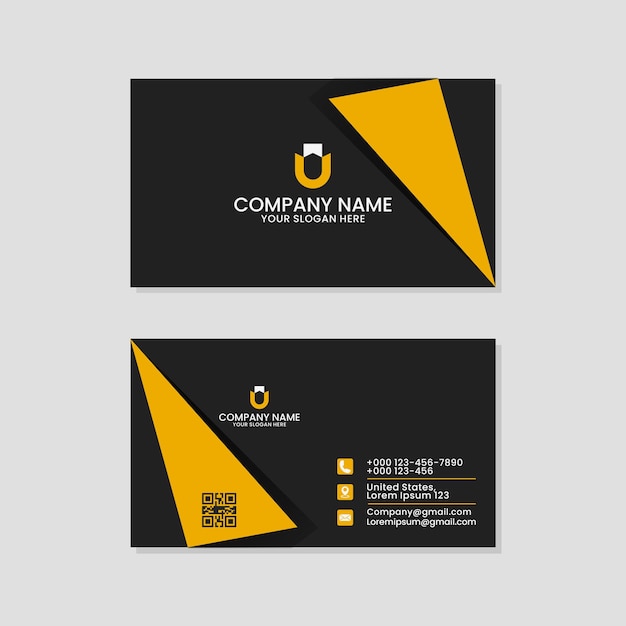 modern business card design template