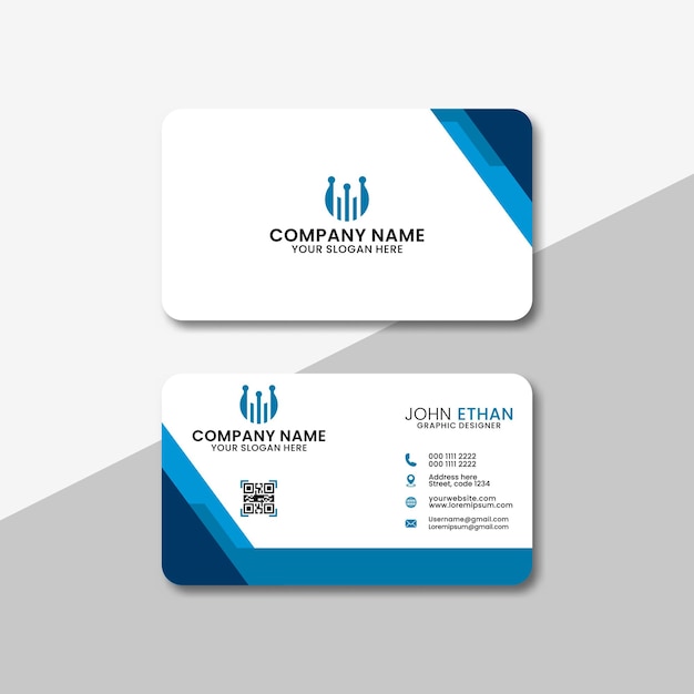 Modern business card design template