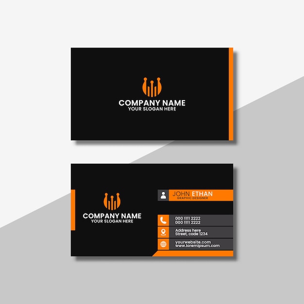 Modern business card design template