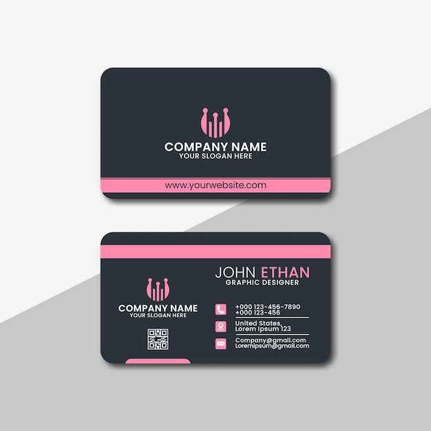 Modern business card design template