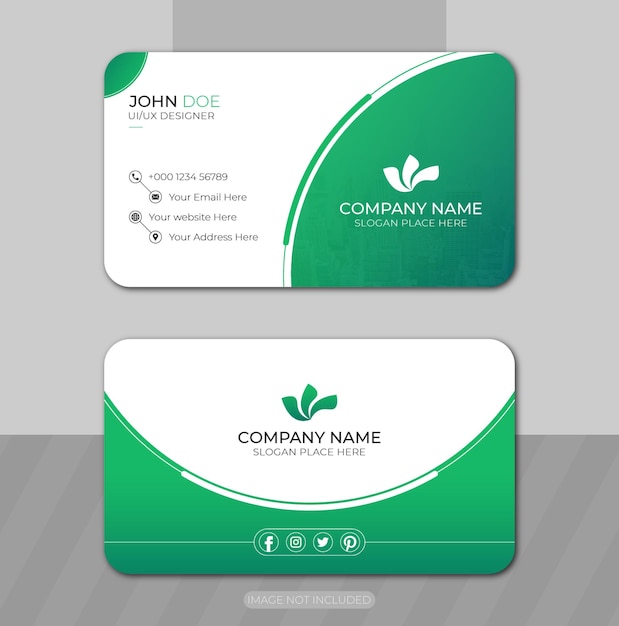 Vector modern business card design template