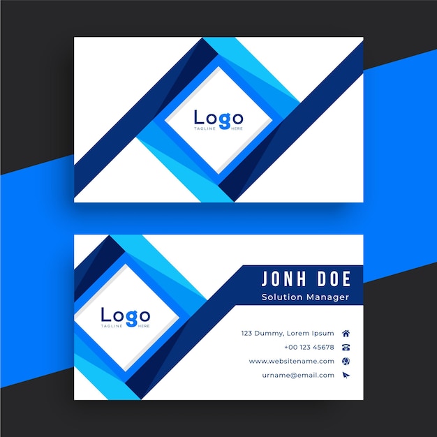 Vector modern business card design template