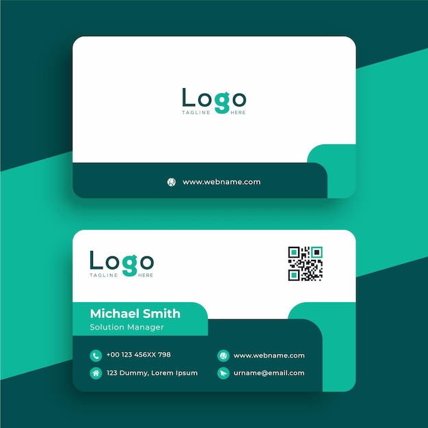 Modern business card design template