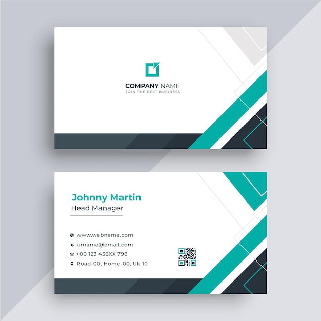 Modern business card design template