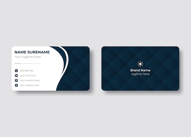 Vector modern business card design template