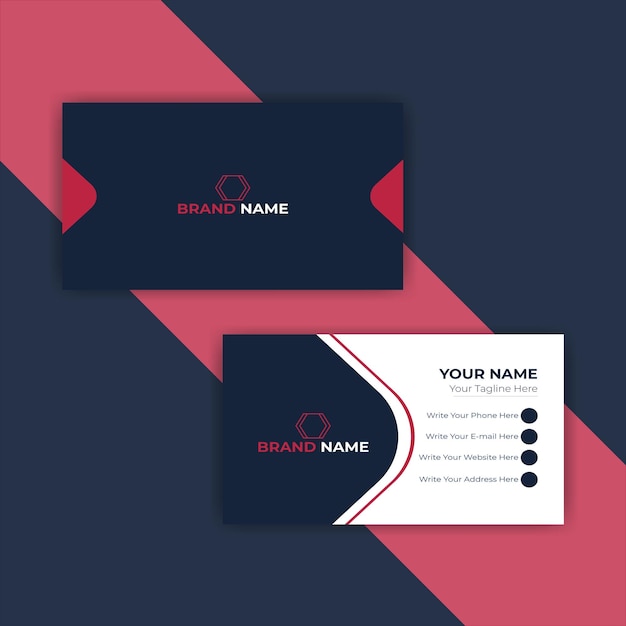 Premium Vector | Modern business card design template