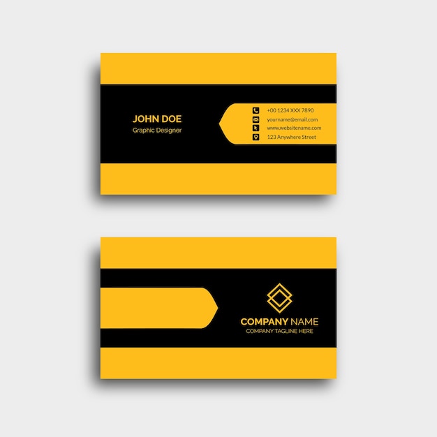 Modern business card design templates