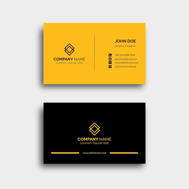 Modern business card design templates