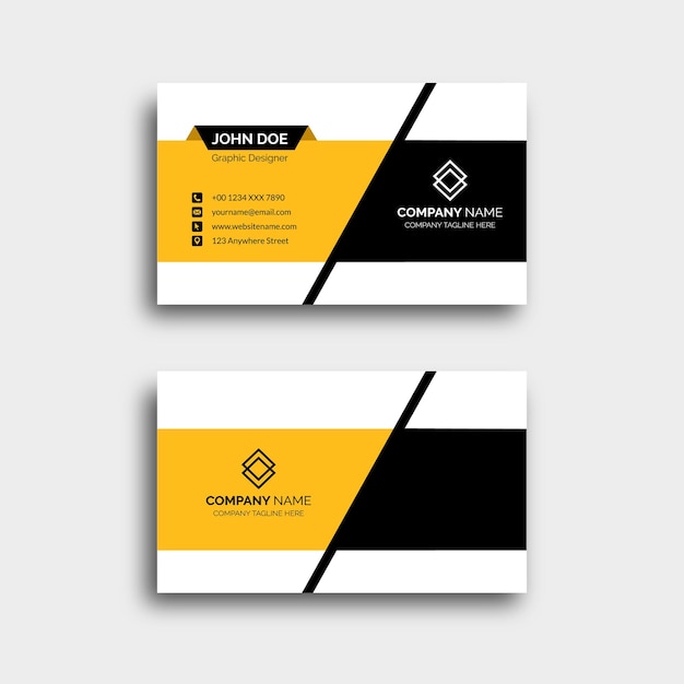 Modern business card design templates