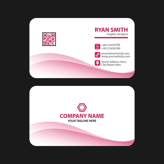 Vector modern business card design vector file