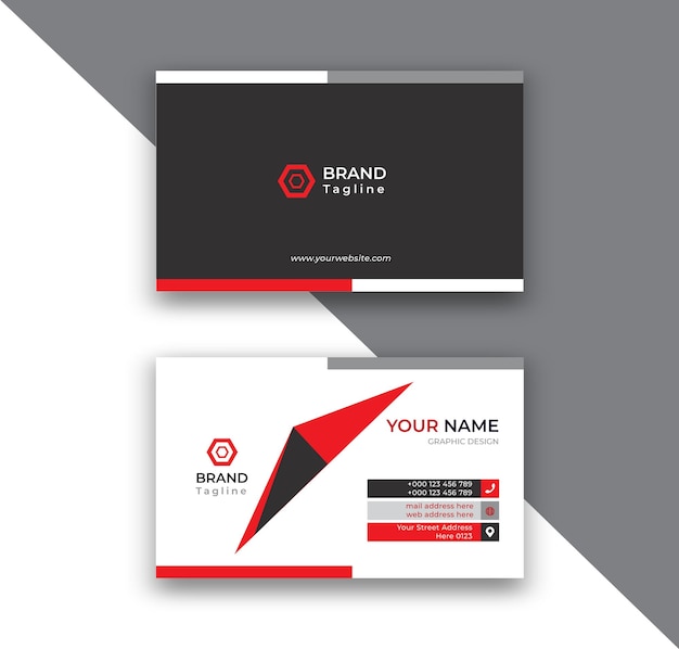 Modern Business Card Design Vector Template