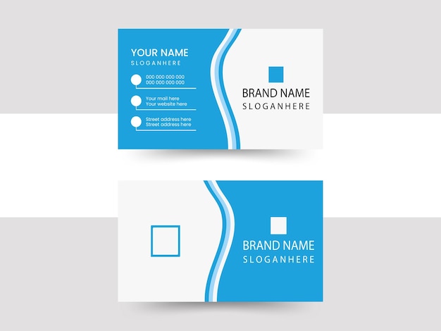 Vector modern business card design