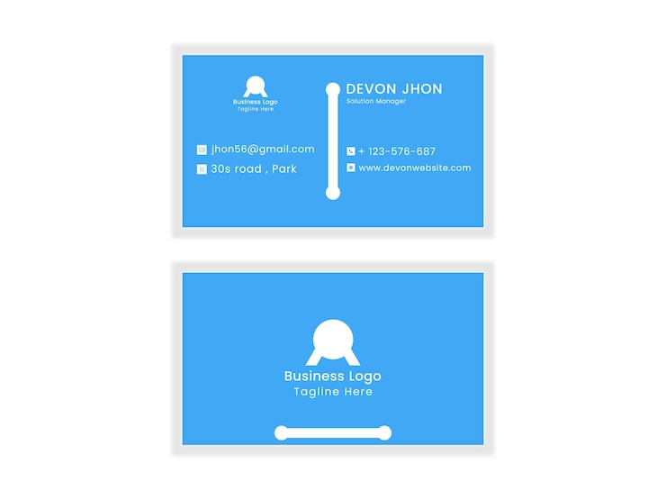 Vector modern business card design