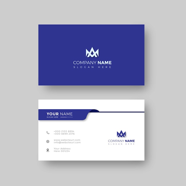 Vector modern business card design