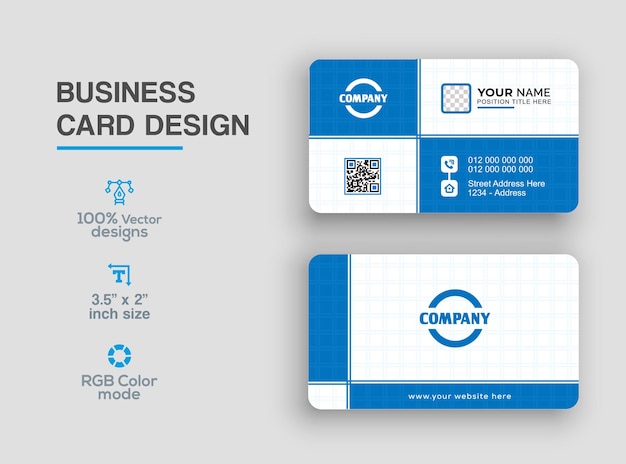 Vector modern business card design