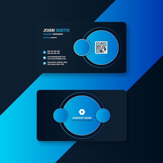 Vector modern business card design