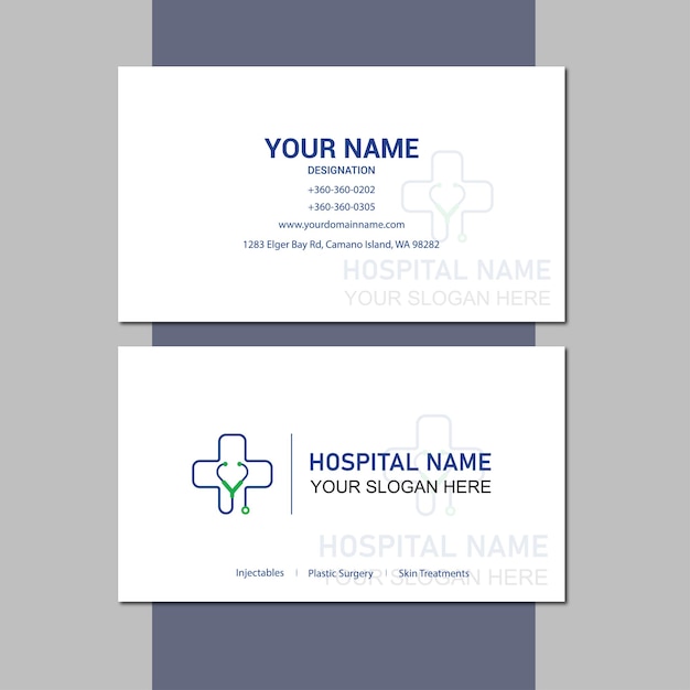 Vector modern business card design