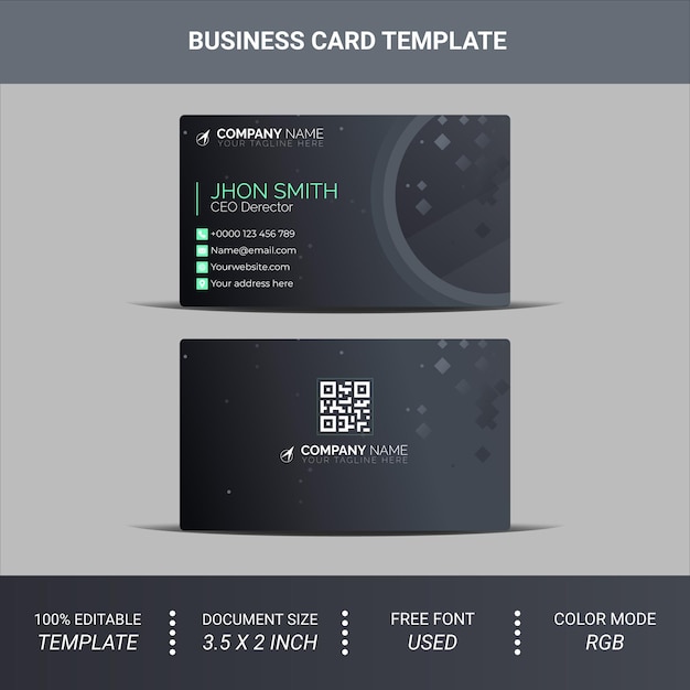 Vector modern business card design