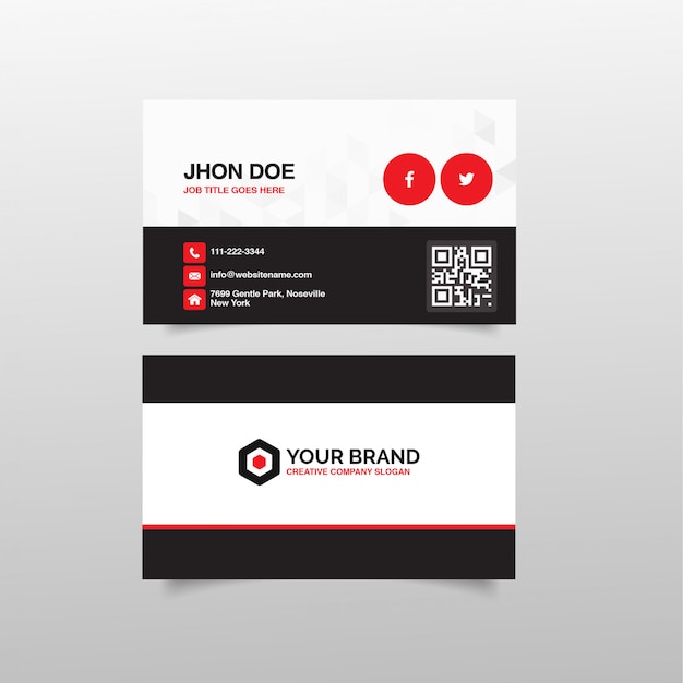 Vector modern business card design