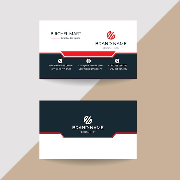 Vector modern business card design