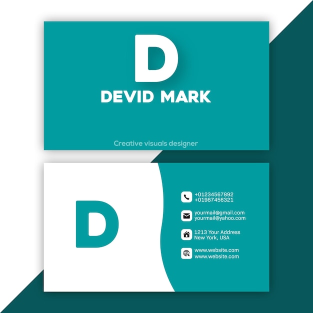 Modern business card design