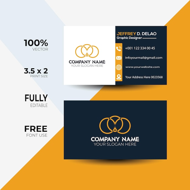 Modern business card design