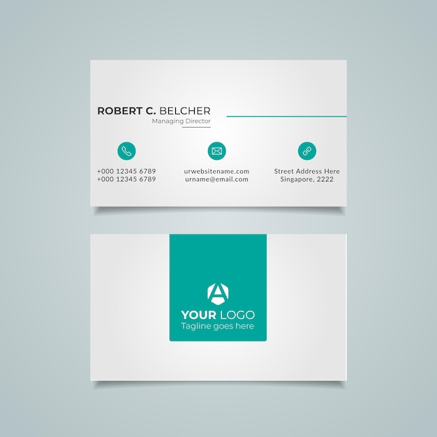 Vector modern business card design